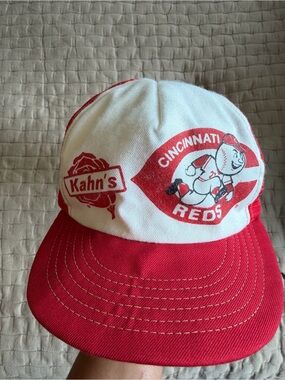 Vintage Cincinatti Reds Kahn’s United Hatters Union Made Snapback Hat